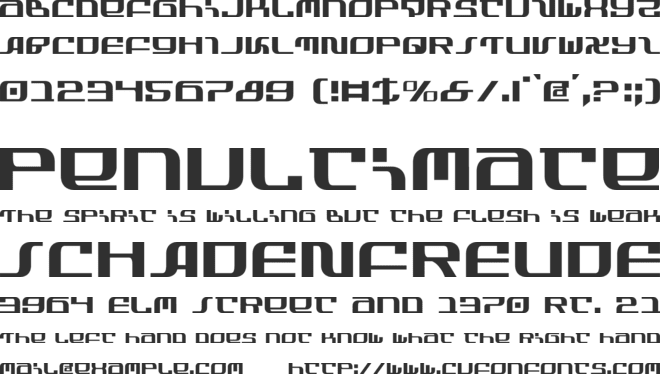 Infinity Formula font preview