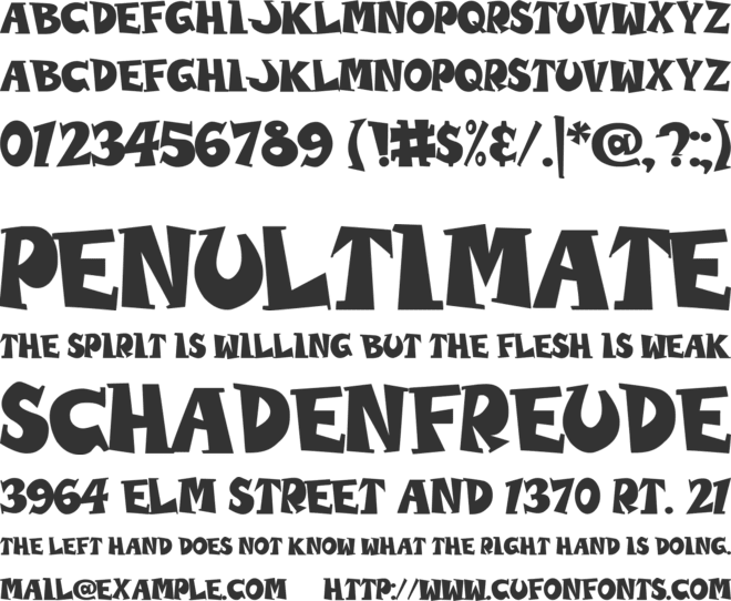 WOLVINS font preview