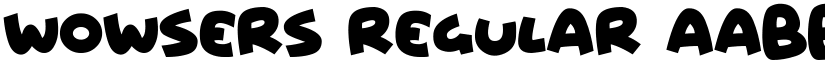 Wowsers Regular font