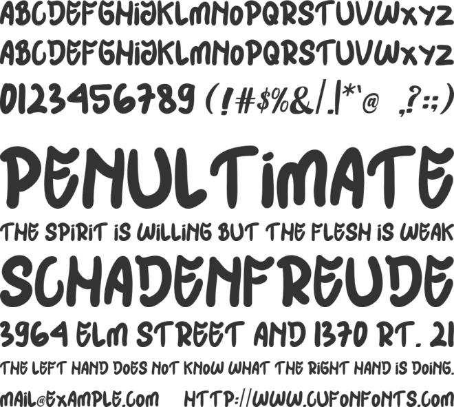 HIJABMU font preview