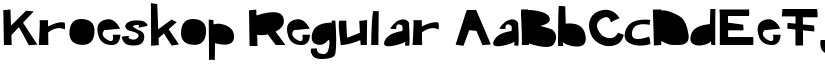 Kroeskop font download
