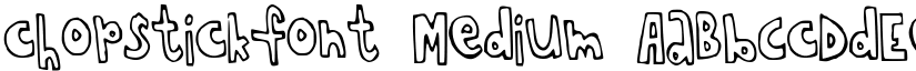 chopstickfont Medium font