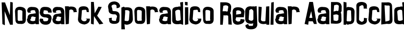 Noasarck Sporadico Regular font