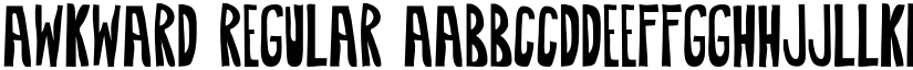 Awkward Regular font