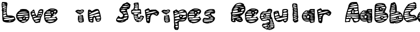 Love in Stripes Regular font
