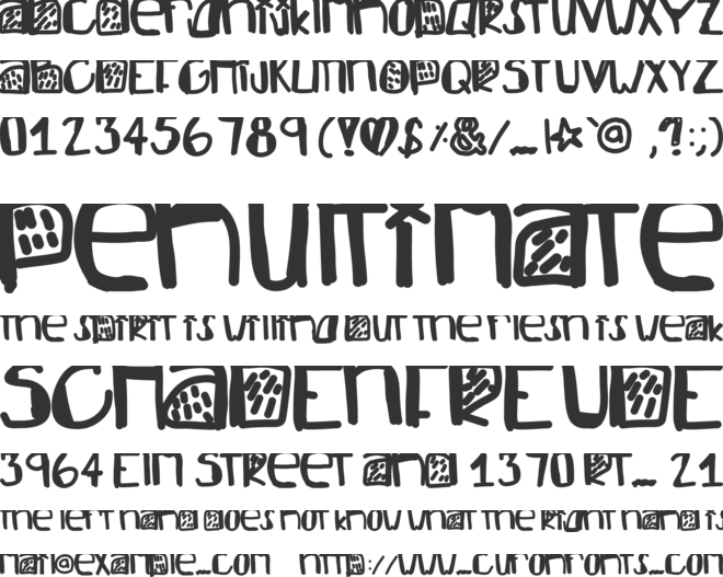 NewGodFlow font preview