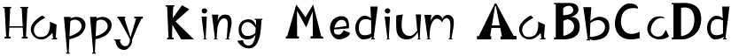 Happy King Medium font
