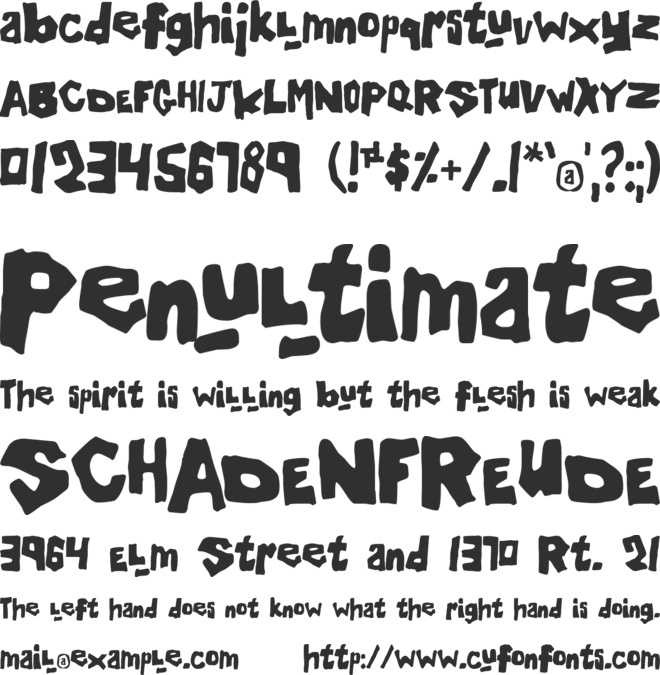 Orgy font preview
