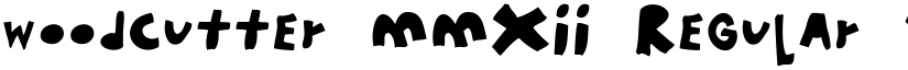 woodcutter MMXII Regular font