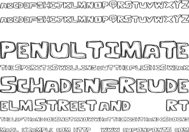 OutlineTwelve font preview