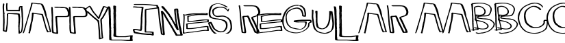 HappyLines Regular font