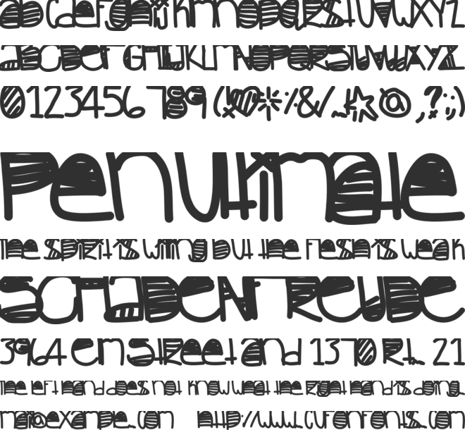 InTheMorming font preview