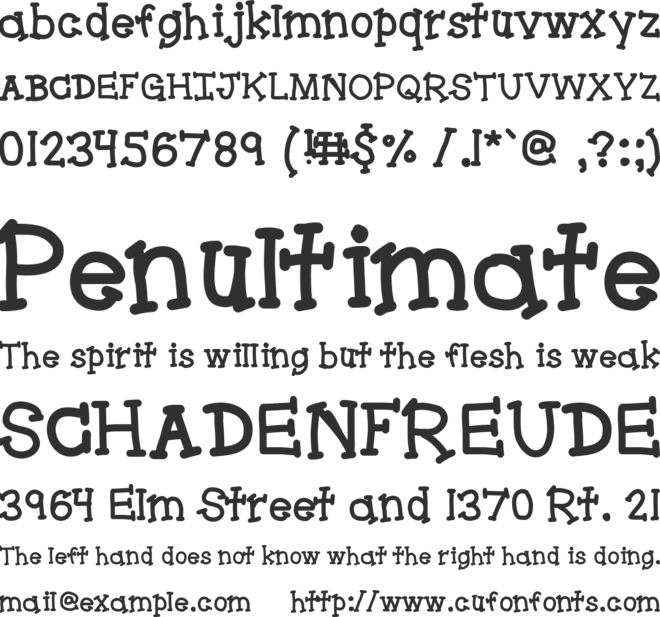 Bracketeer font preview