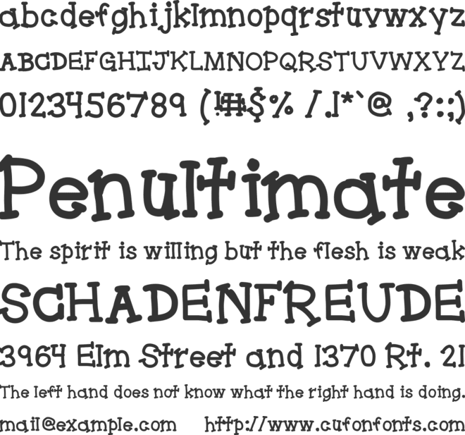Bracketeer font preview