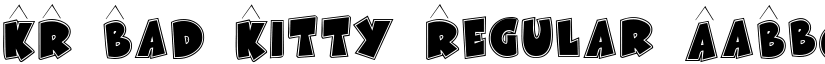 KR Bad Kitty Regular font