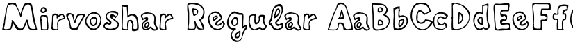 Mirvoshar Regular font