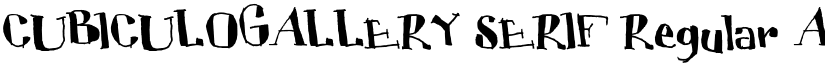 CUBICULOGALLERY SERIF Regular font