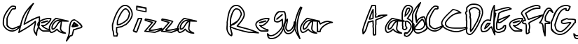 Cheap Pizza Regular font