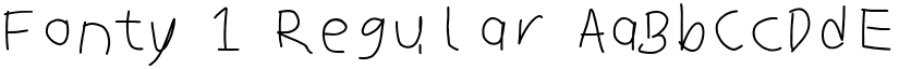 Fonty 1 Regular font