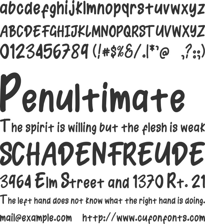 Gealliea font preview