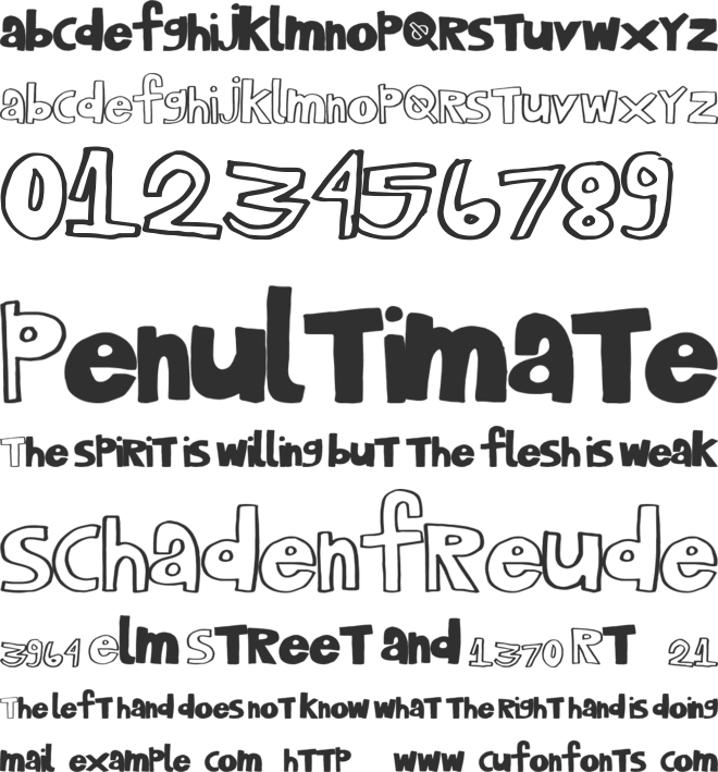 PlayHouse font preview