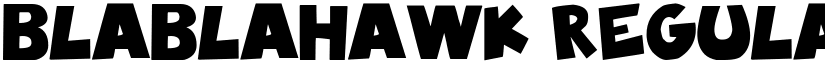 BlablaHawk Regular font