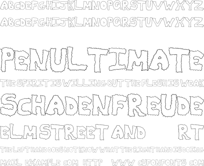 ZapDeal font preview