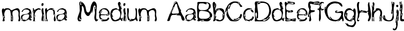 marina Medium font