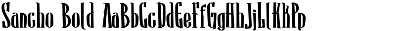 Sancho Bold font