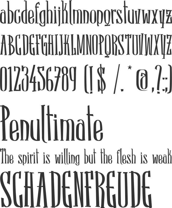 Sancho font preview