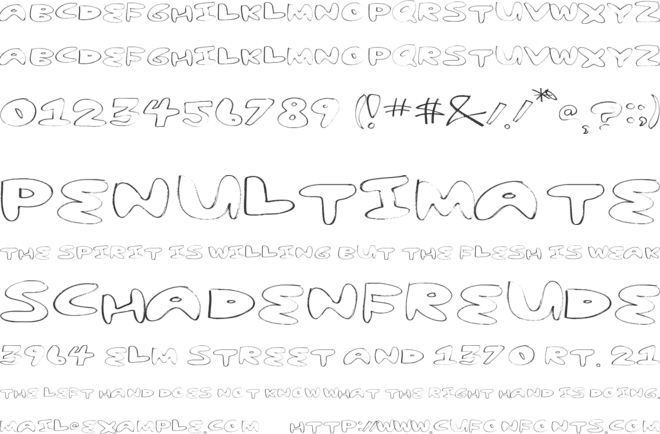 yum nub extended font preview