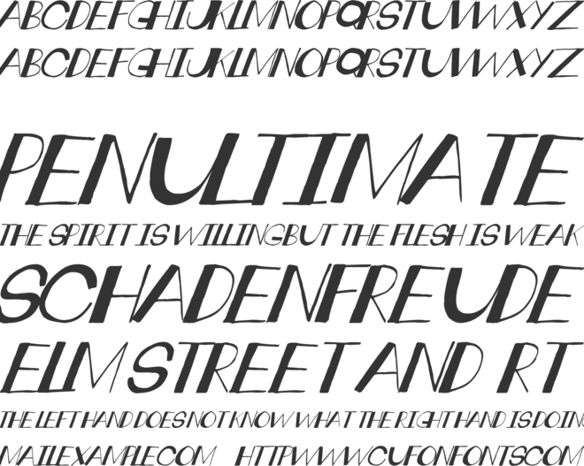 crankdeal tilt font preview