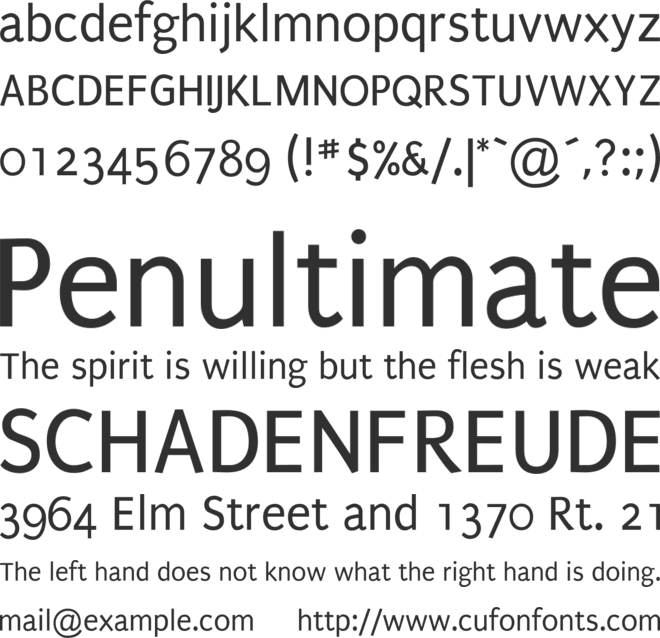 Puritan font preview