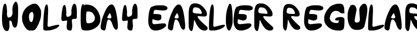 Holyday Earlier font download