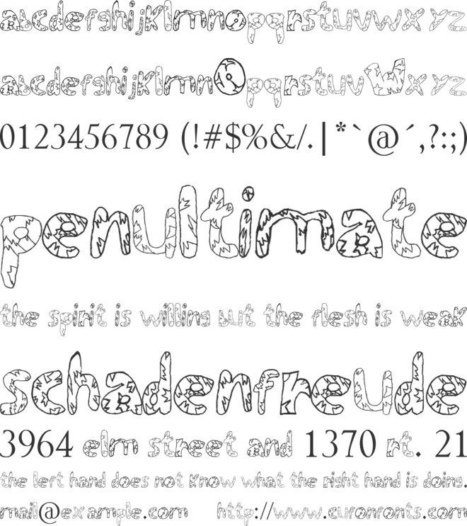 Warrìor's Destìny font preview