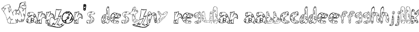 Warrìor's Destìny Regular font