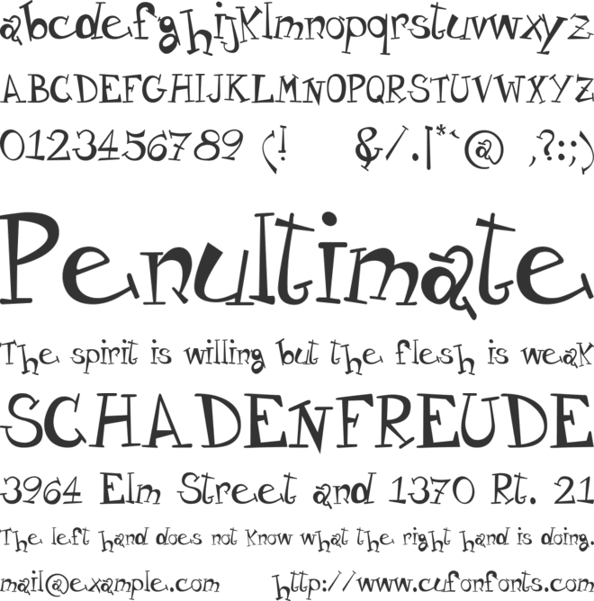 Variety_free-version font preview