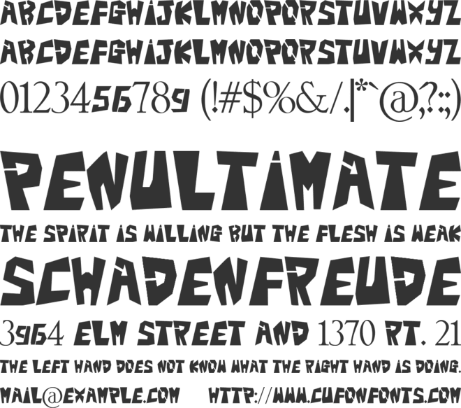 BigTeezSq font preview