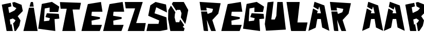 BigTeezSq Regular font