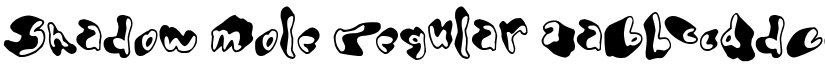 Shadow Mole Regular font