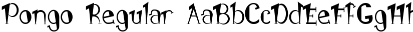 Pongo Regular font