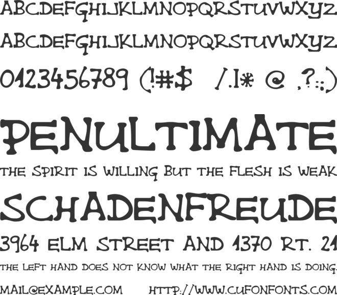 Single Malta font preview