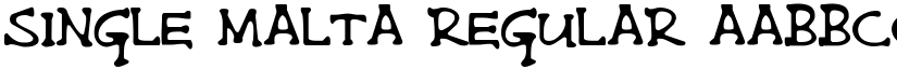 Single Malta Regular font