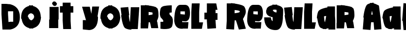 Do it yourself Regular font
