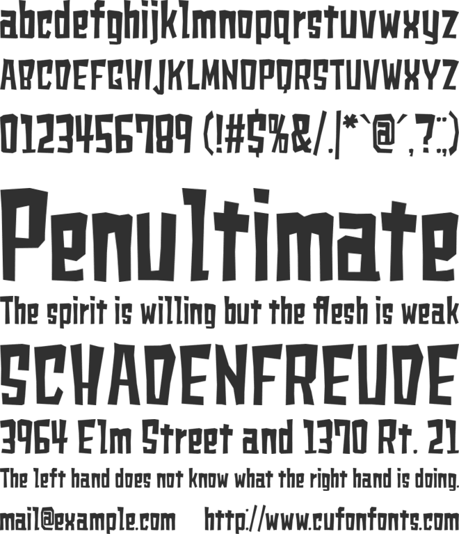 shears font preview