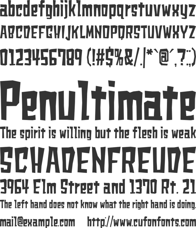shears font preview