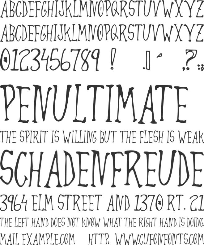 Always Joking font preview