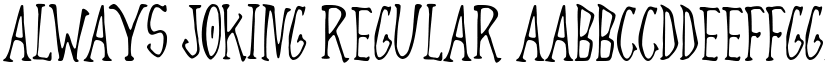 Always Joking Regular font