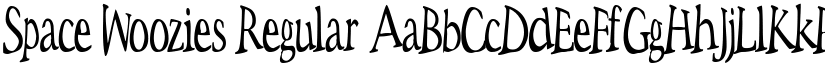 Space Woozies Regular font