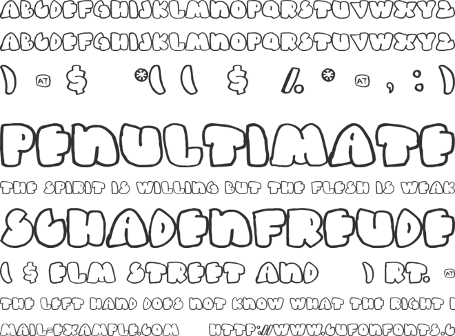 Gas Huffer Phat font preview